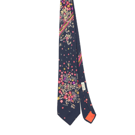 Front Front of Vintage 1990's Leonard Paris Flowers Floral Patterned Tie