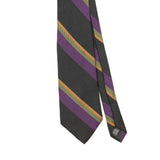 Front Detail of Vintage Tango Striped Patterned Tie