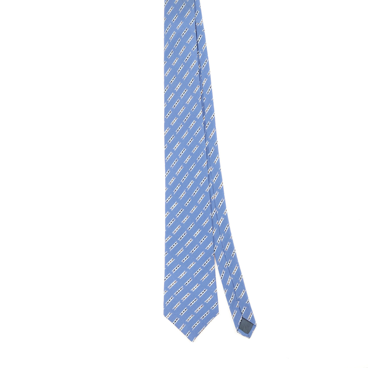 Front Front of Vintage 1990's Vitaliano Pancaldi Striped Patterned Tie
