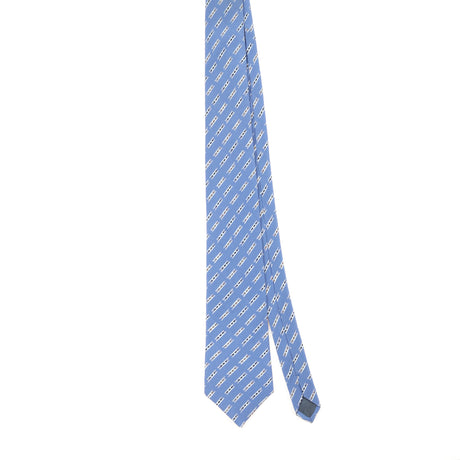 Front Front of Vintage 1990's Vitaliano Pancaldi Striped Patterned Tie