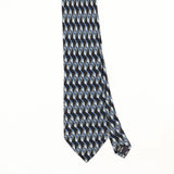 Front Front Detail of Vintage 1990's Geometric Patterned Tie