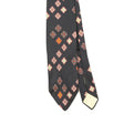 Front Front Detail of Vintage 1980's Christian Dior Geometric Patterned Tie