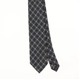 Front Front Detail of Vintage 1990's Ermenegildo Zegna Geometric Patterned Tie