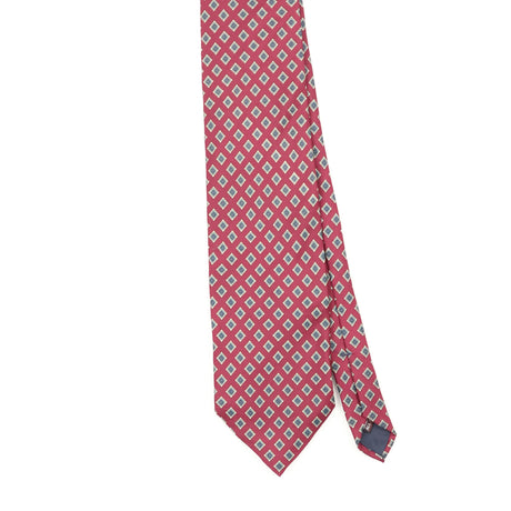 Front Front Detail of Vintage 1990's Geometric Patterned Tie