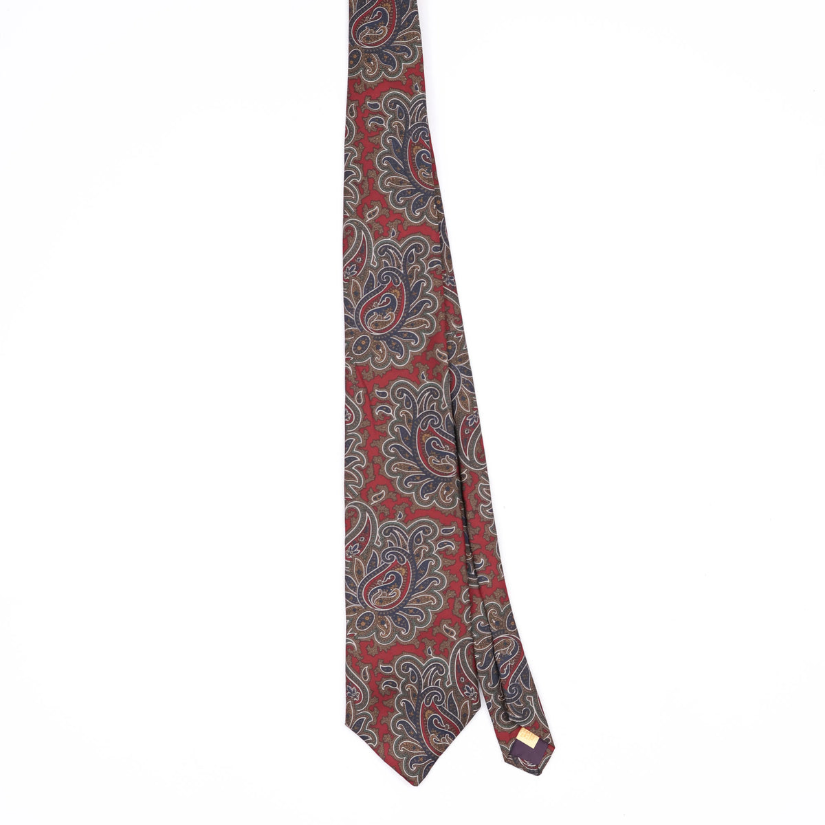 Front Front of Vintage 1990's Gant Paisley Patterned Tie