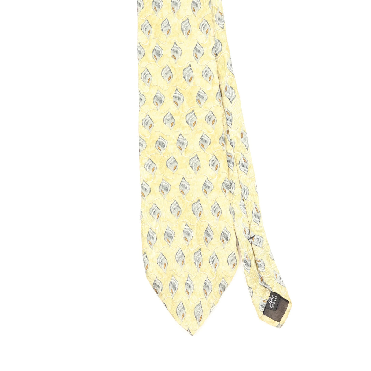 Front Front Detail of Vintage 1990's Geometric Patterned Tie