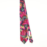 Front of Vintage 1980's Abstract Patterned Tie