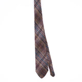 Front Front of Vintage 1990's Harris Tweed Plaids & Checks Patterned Tie