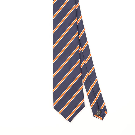 Front Detail of Vintage Hawes & Curtis Striped Patterned Tie