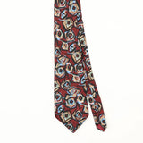 Front Front Detail of Vintage 1990's Geometric Patterned Tie