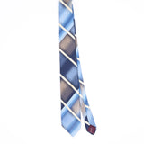 Front Front of Vintage 1980's Oleg Cassini Check Patterned Tie