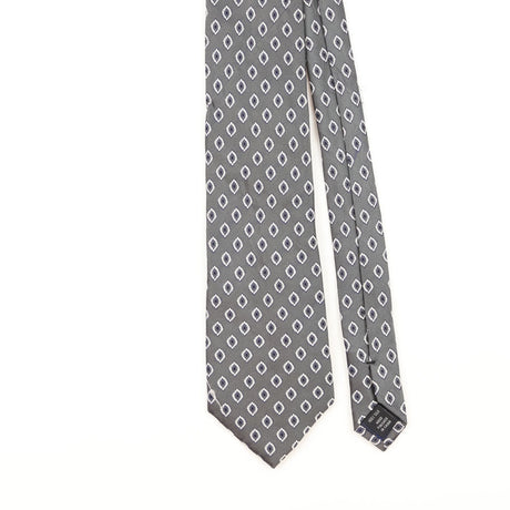 Front Detail of Vintage 1990's Jos. A. Bank Geometric Patterned Tie