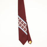 Front Front of Vintage 1980's Plaids & Checks Patterned Tie