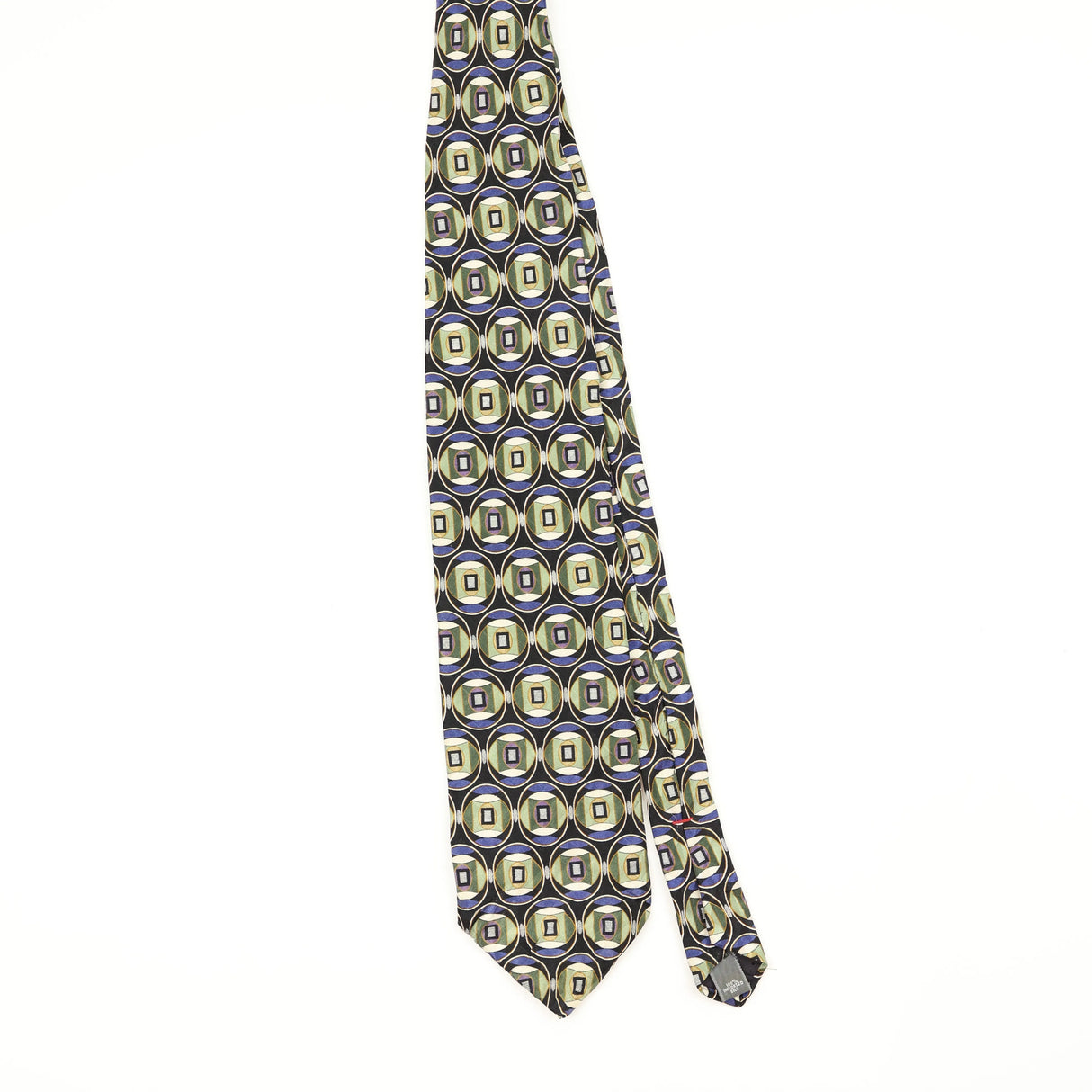 Front Front of Vintage 1990's Zylos Geometric Patterned Tie