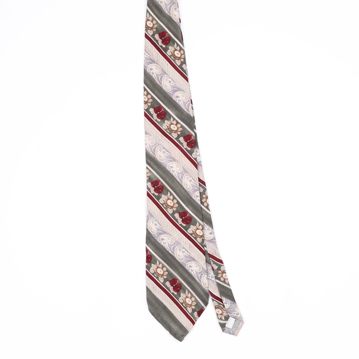 Front Front of Vintage 1990's Van Heusen Striped Patterned Tie