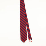 Front of Vintage 1980's Striped Patterned Tie