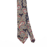 Front Front Detail of Vintage 1990's Paisley Patterned Tie