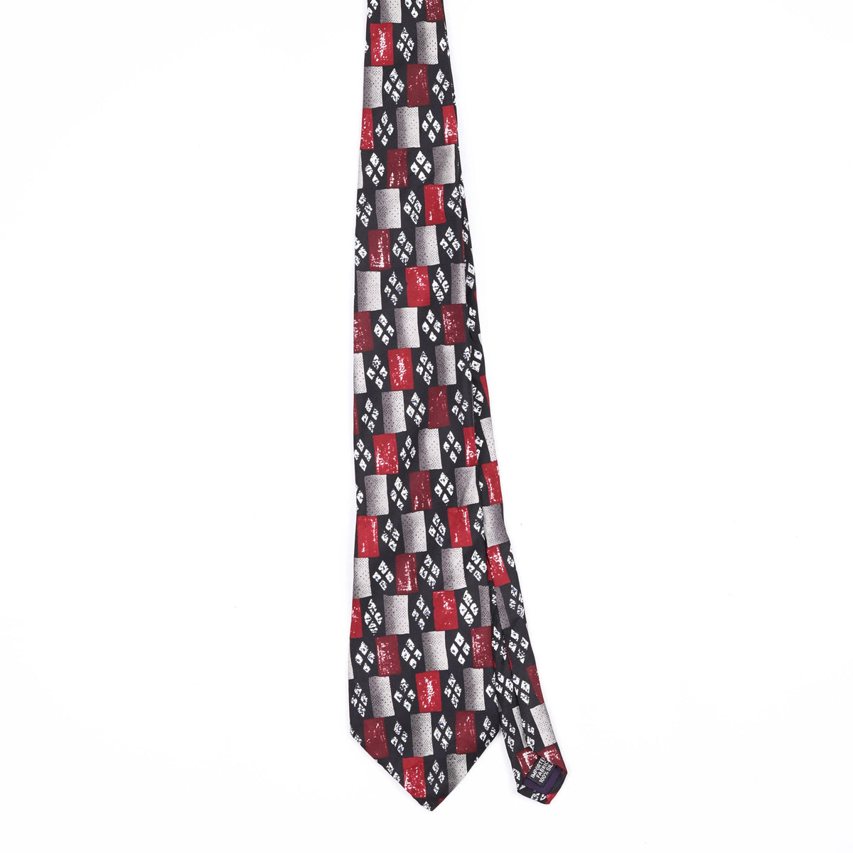 Front Front of Vintage 1990's Check Patterned Tie