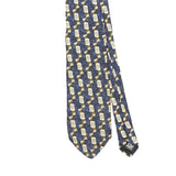 Front Front Detail of Vintage 1990's Puritan Geometric Patterned Tie