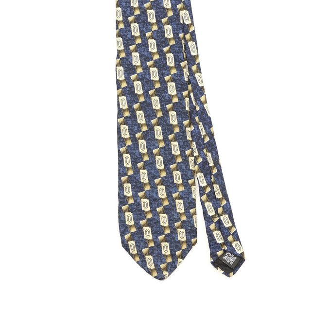 Front Front Detail of Vintage 1990's Puritan Geometric Patterned Tie