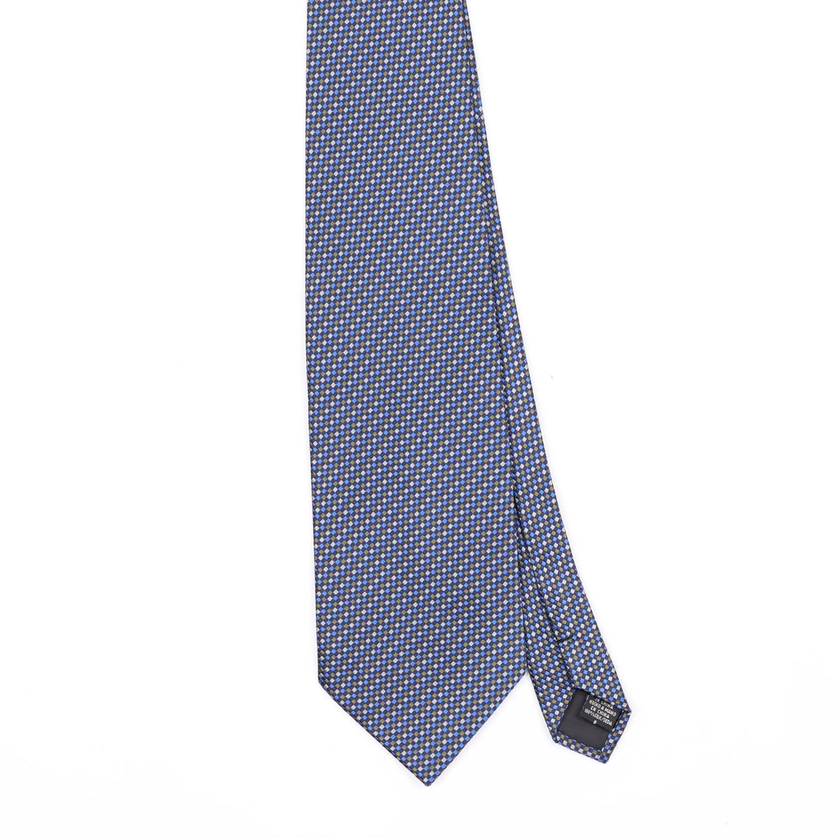 Front Front Detail of Vintage Geoffrey Beene Geometric Patterned Tie
