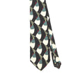 Front Front Detail of Vintage 1990's Mulberry Geometric Patterned Tie