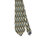 Front Front Detail of Vintage 1990's Geometric Patterned Tie