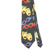 Front Front Detail of Vintage 1990's Steven Harris Masquerade Abstract Patterned Tie