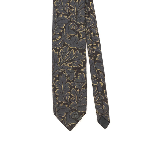 Front Detail of Vintage 1980's Abstract Patterned Tie