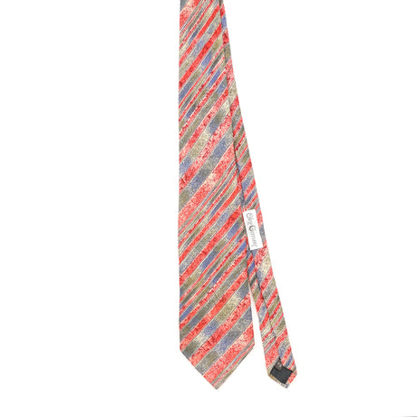 Front of Vintage 1990's Oleg Cassini Striped Patterned Tie