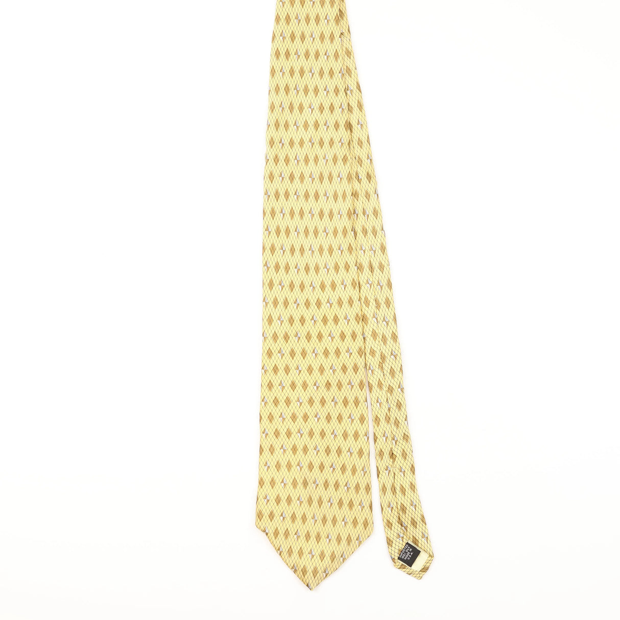 Front of Vintage Perry Ellis Geometric Patterned Tie