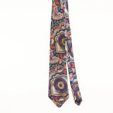 Front of Vintage 1990's Abstract Paisley Patterned Tie