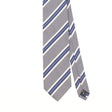 Front Detail of Vintage 1990's Ermenegildo Zegna Striped Patterned Tie