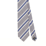 Front Detail of Vintage 1990's Ermenegildo Zegna Striped Patterned Tie