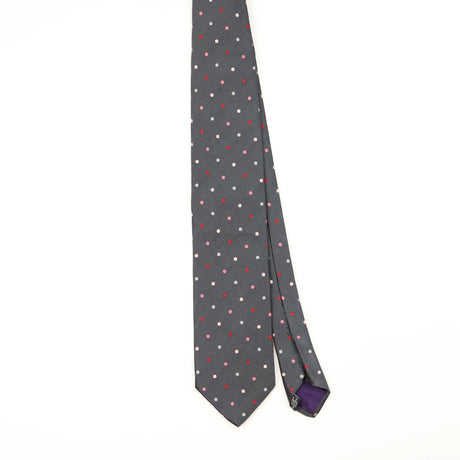 Front Front of Vintage 1990's Pierre Balmain Polka Dot Patterned Tie