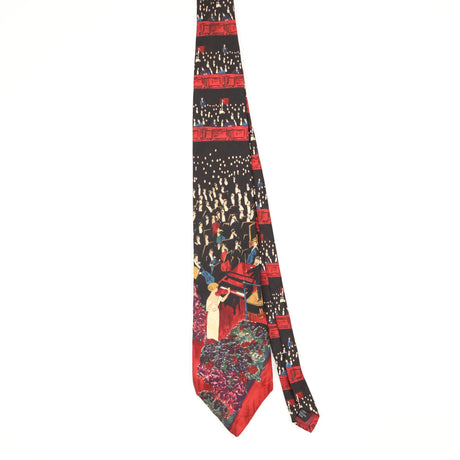 Front Front of Vintage 1990's Cambridge Classics Opera Abstract Patterned Tie