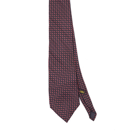 Front Front Detail of Vintage 1980's Foulard Paisley Patterned Tie
