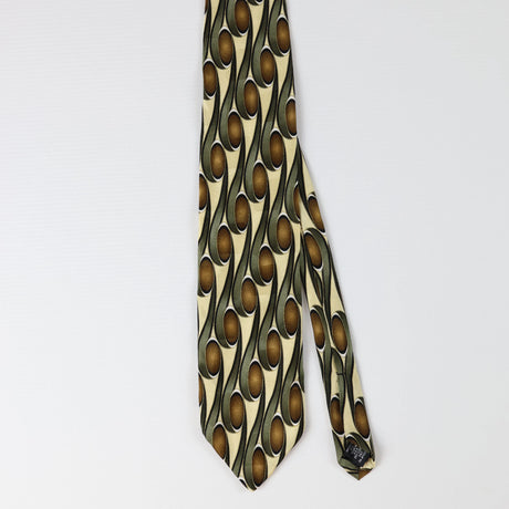 Front of Vintage Abstract Patterned Tie