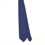 Front of Vintage 1990's Canali Geometric Patterned Tie
