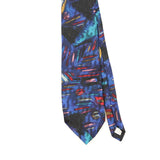 Front Front Detail of Vintage 1990's Wembley Abstract Patterned Tie