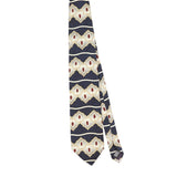 Front Front of Vintage 1990's Oleg Cassini Geometric Patterned Tie