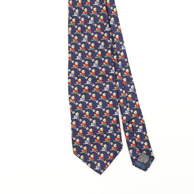 Front Detail of Vintage 1990's Tie Rack Beaufort Geometric Patterned Tie