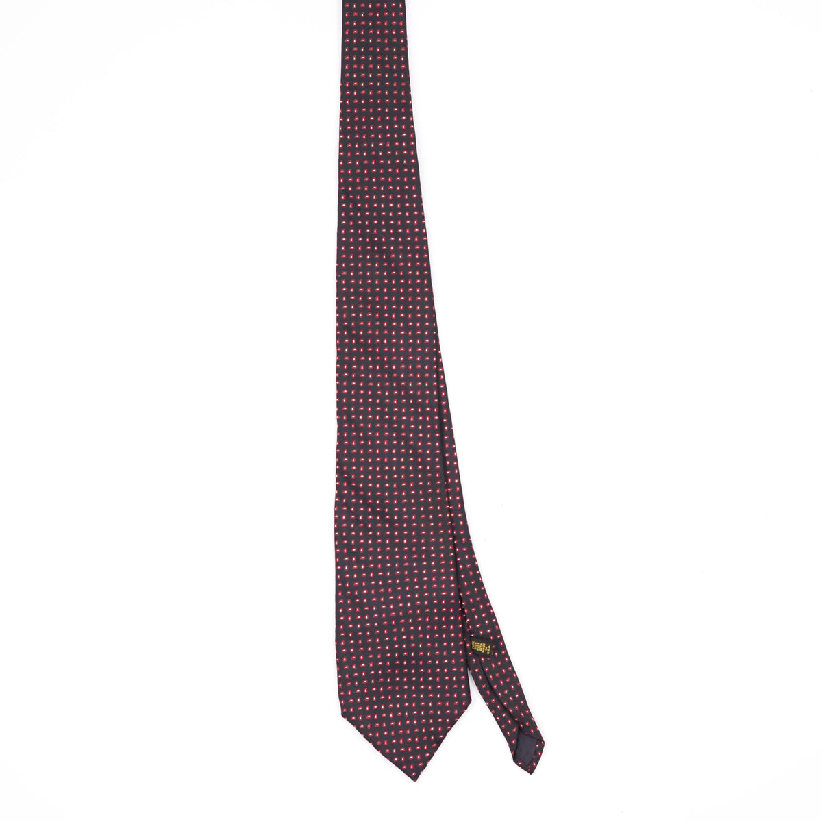 Front Front of Vintage 1980's Foulard Paisley Patterned Tie