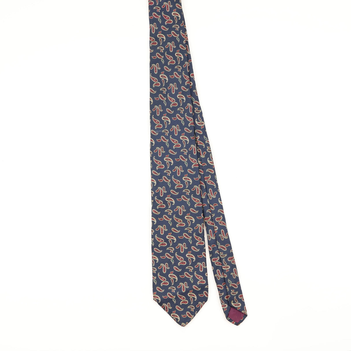 Front of Vintage 1990's Paisley Patterned Tie