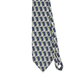 Front Front Detail of Vintage 1990's Pierre Cardin Geometric Patterned Tie