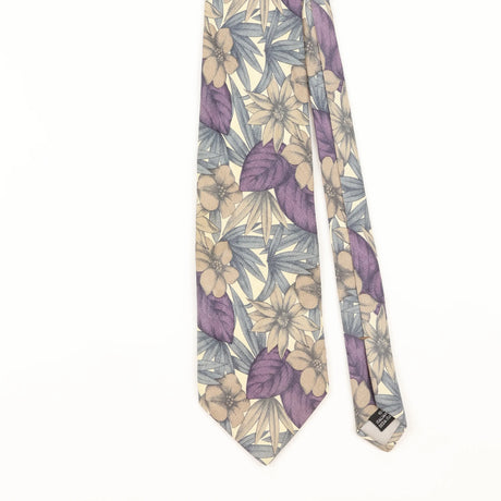 Front Detail of Vintage 1990's Floral Patterned Tie
