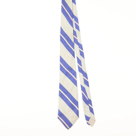 Front of Vintage Christian Dior Striped Patterned Tie