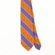Front Front Detail of Vintage 1980's Striped Patterned Tie