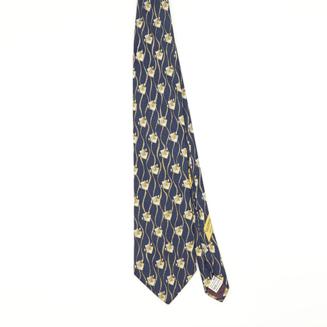 Front of Vintage 1990's Valentino Geometric Patterned Tie