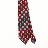 Front Front Detail of Vintage 1990's Stafford Geometric Patterned Tie